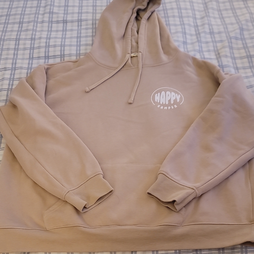 Primark Beige 'Happy Camper' Hoodie